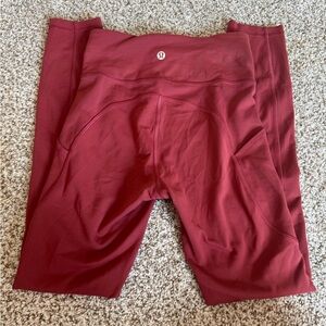 Lululemon Invigorate 25” leggings- Chianti